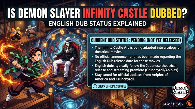 Is Demon Slayer Infinity Castle Dubbed